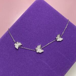 💛 925 Cubic Zirconia Reign Butterflies Anklet